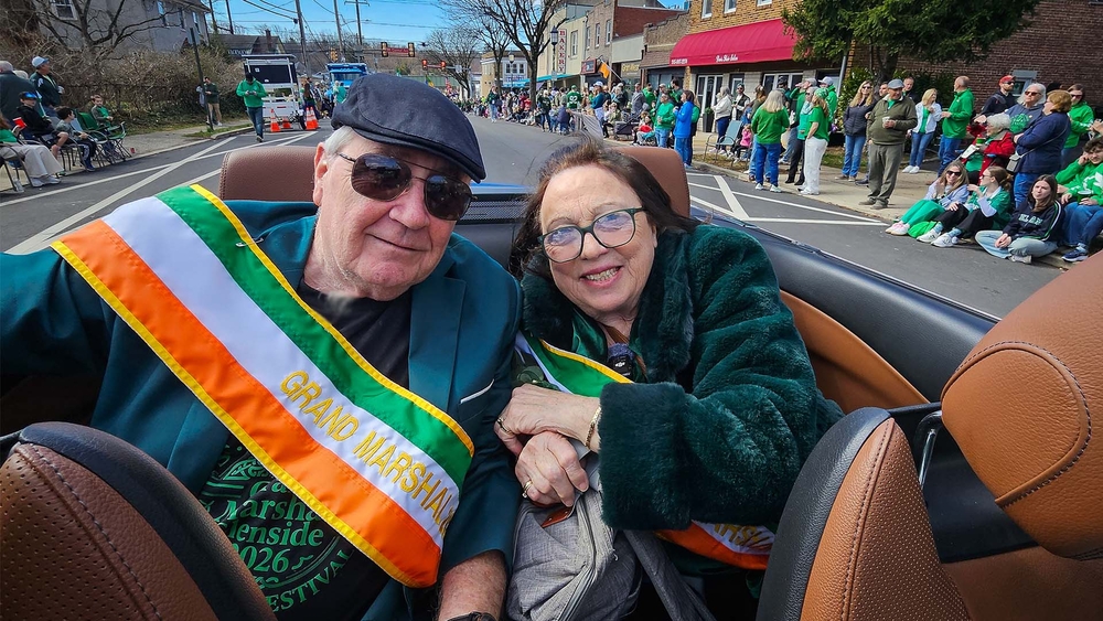 Husband and wife serve as grand marshals of St. Patrick's Day Parade