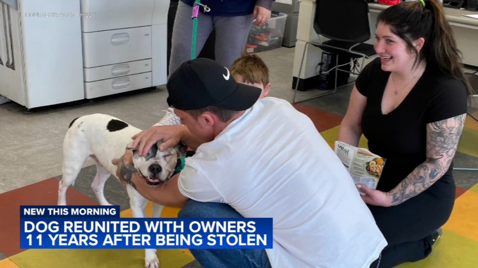 Dog reunited with family 11 years after being stolen from backyard in Philadelphia's Mayfair section