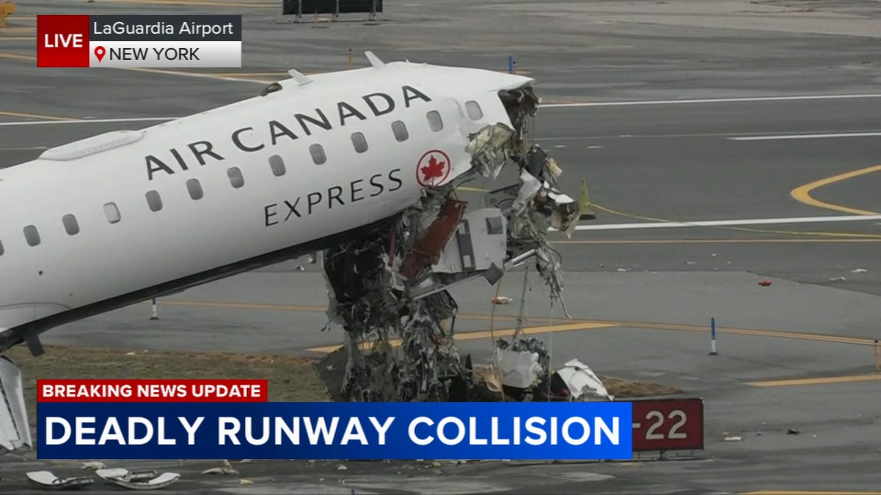 Laguardia Airport crash: Flight attendant thrown from Air Canada plane survives in a 'total miracle'