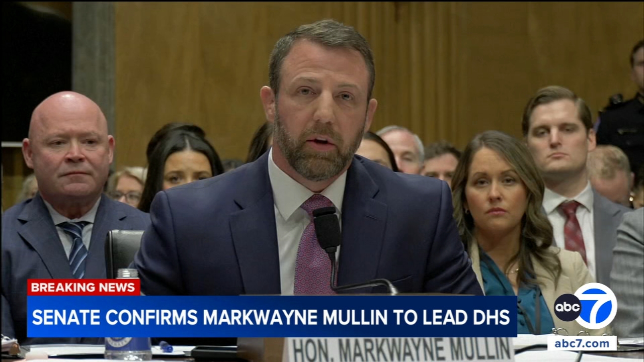 Senate confirms Markwayne Mullin to lead Homeland Security as TSA standoff deepens