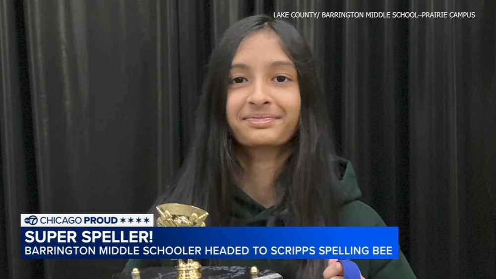 Barrington middle schooler wins Lake County Spelling Bee