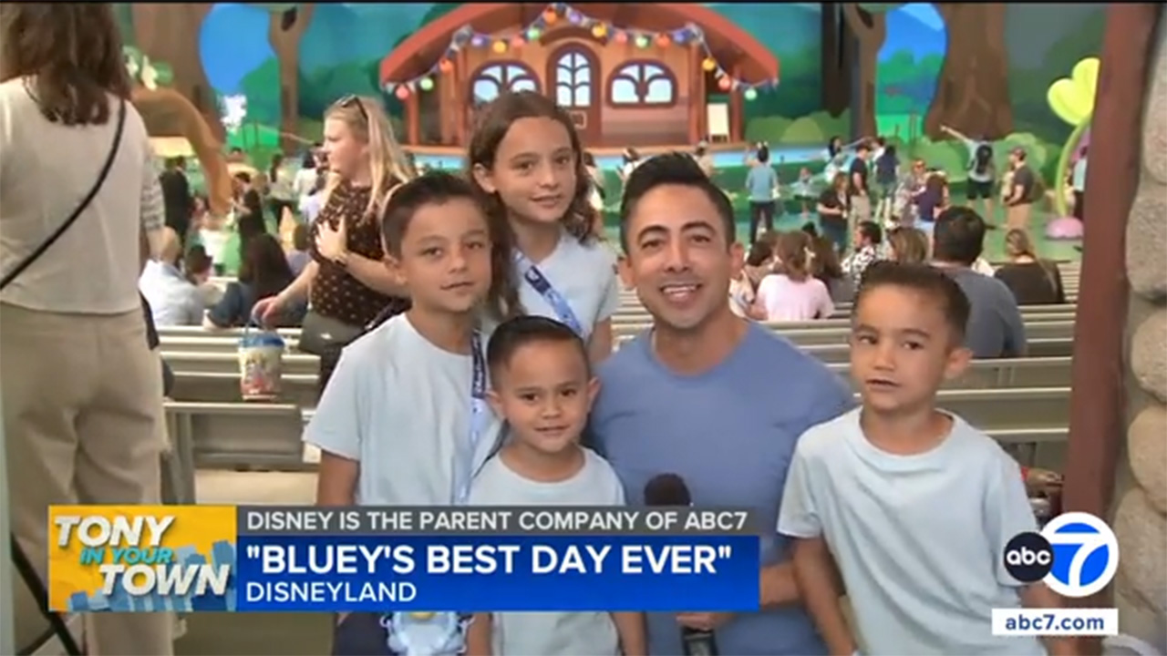 POV: Tony Cabrera and kids experience new Bluey celebration at Disneyland