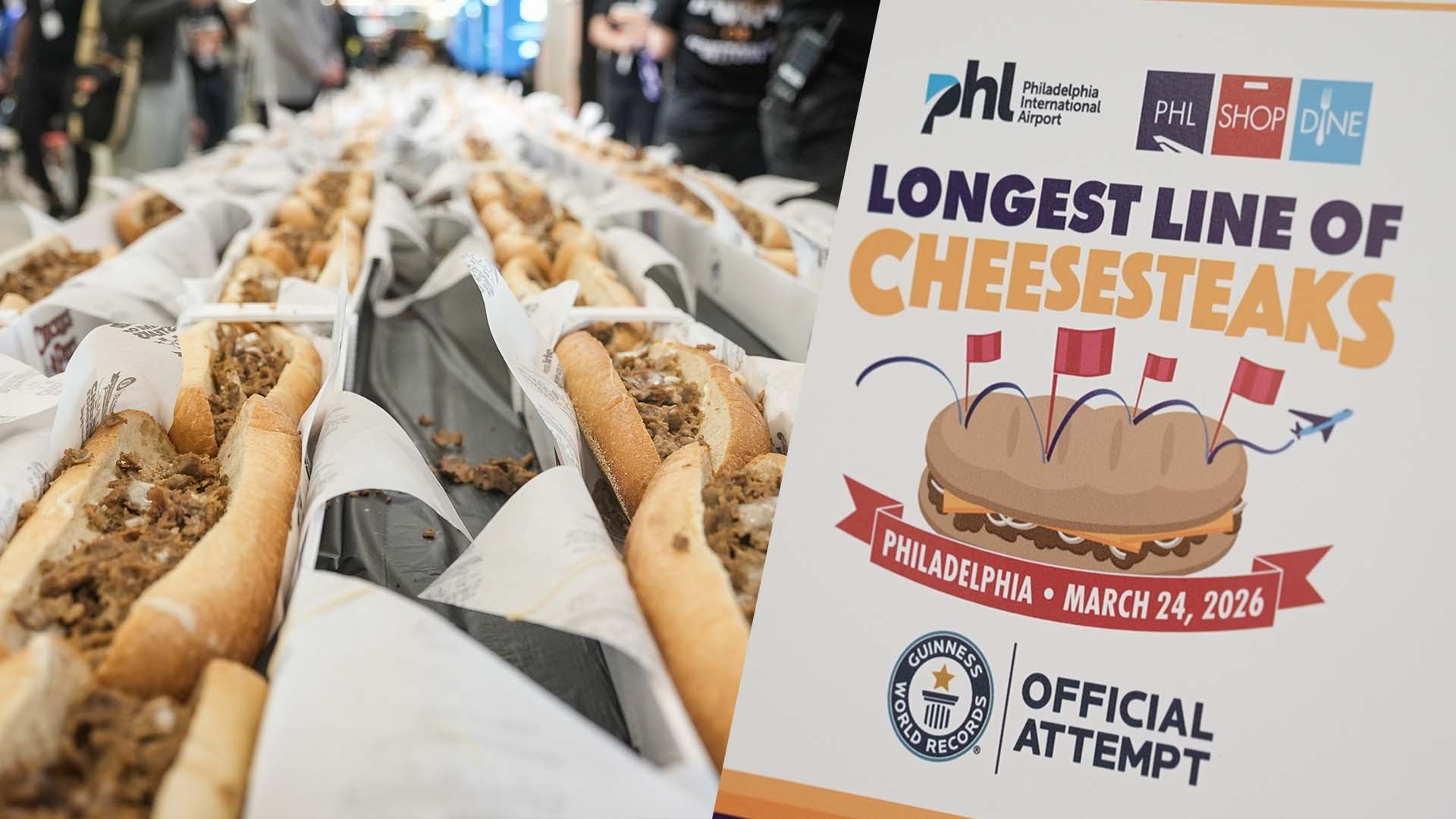 'Longest Line of Cheesesteaks': New world record set in Philly