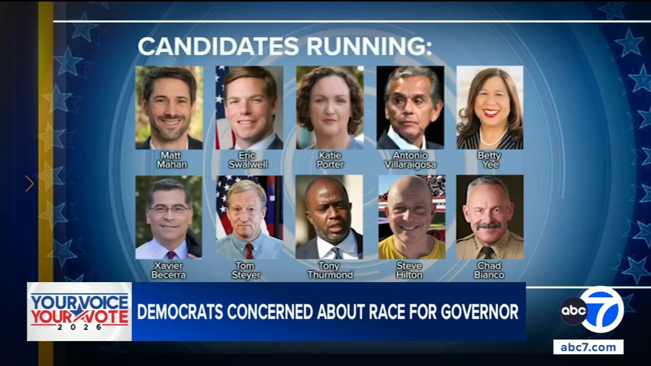 Democrats, including Newsom, concerned about crowded field in California governor's race
