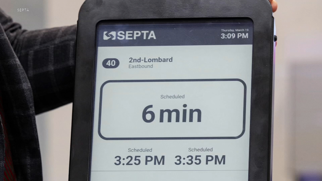 SEPTA testing real-time arrival displays at select stops