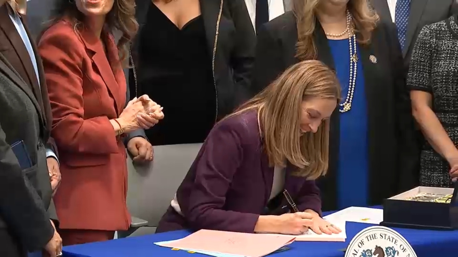 New Jersey Gov. Mikie Sherrill signs law banning law enforcement from wearing masks