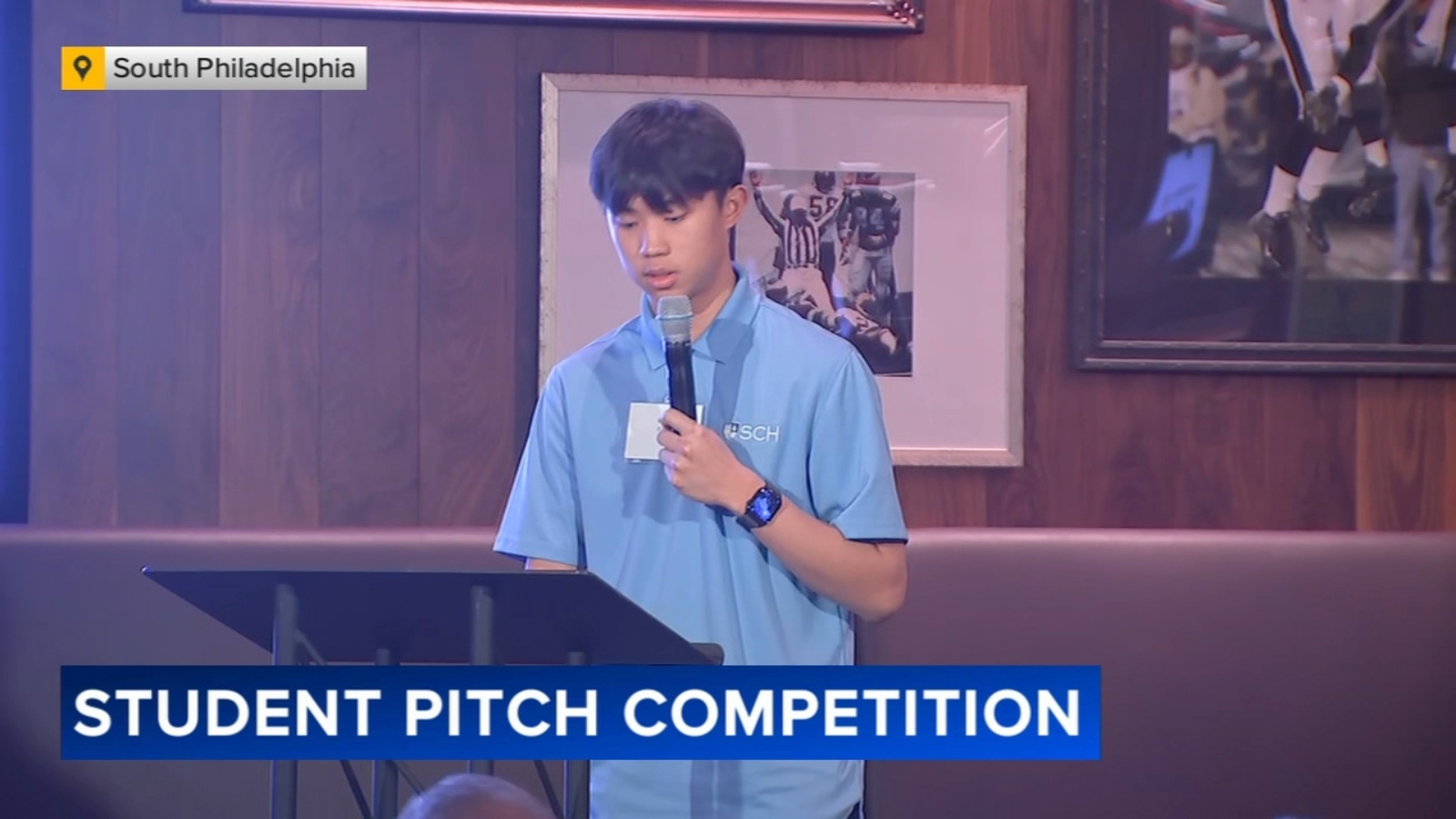 High school students pitch business ideas during competition at Lincoln Financial Field