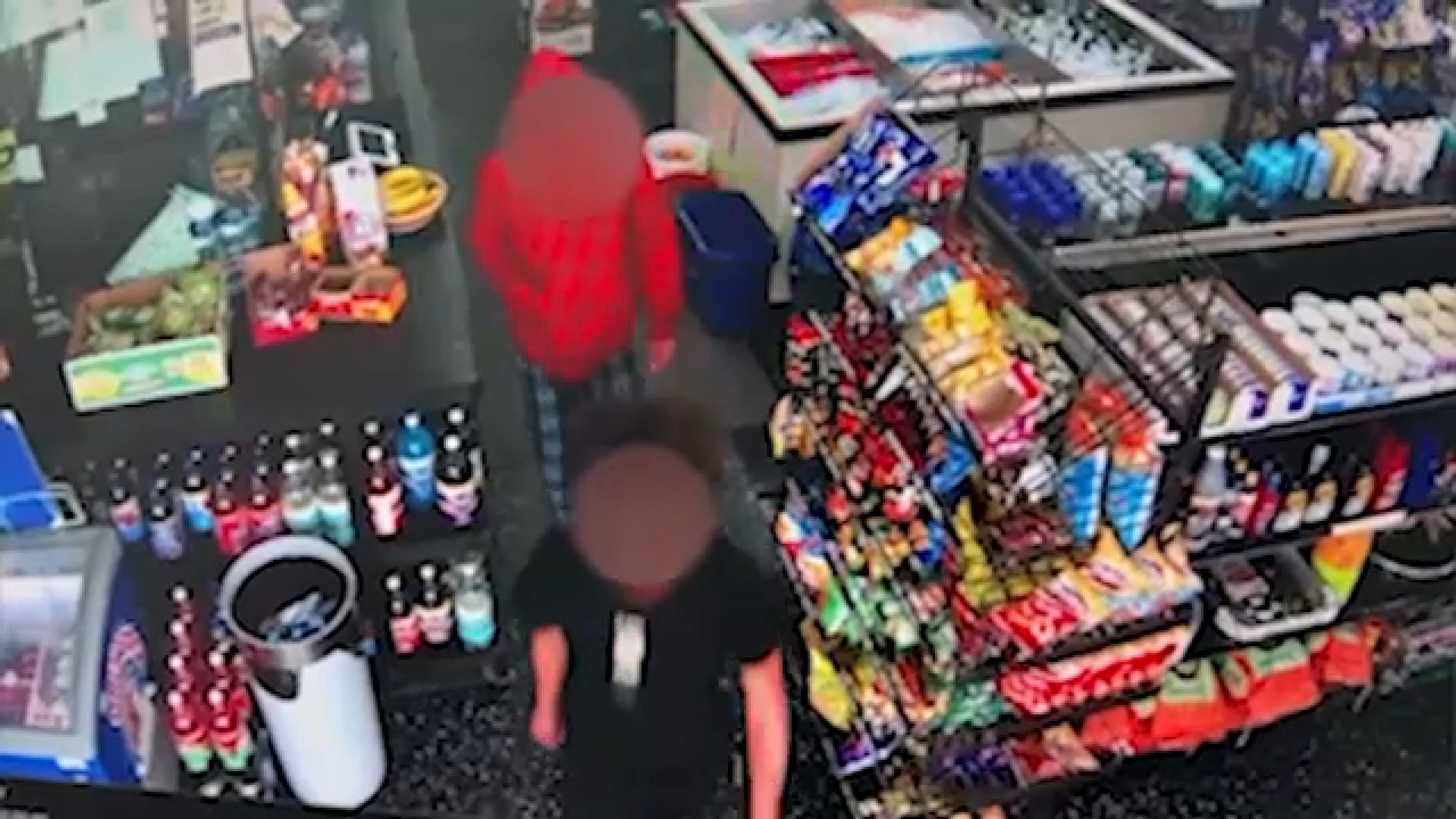 The young suspects' brazen daylight robbery was caught on camera.