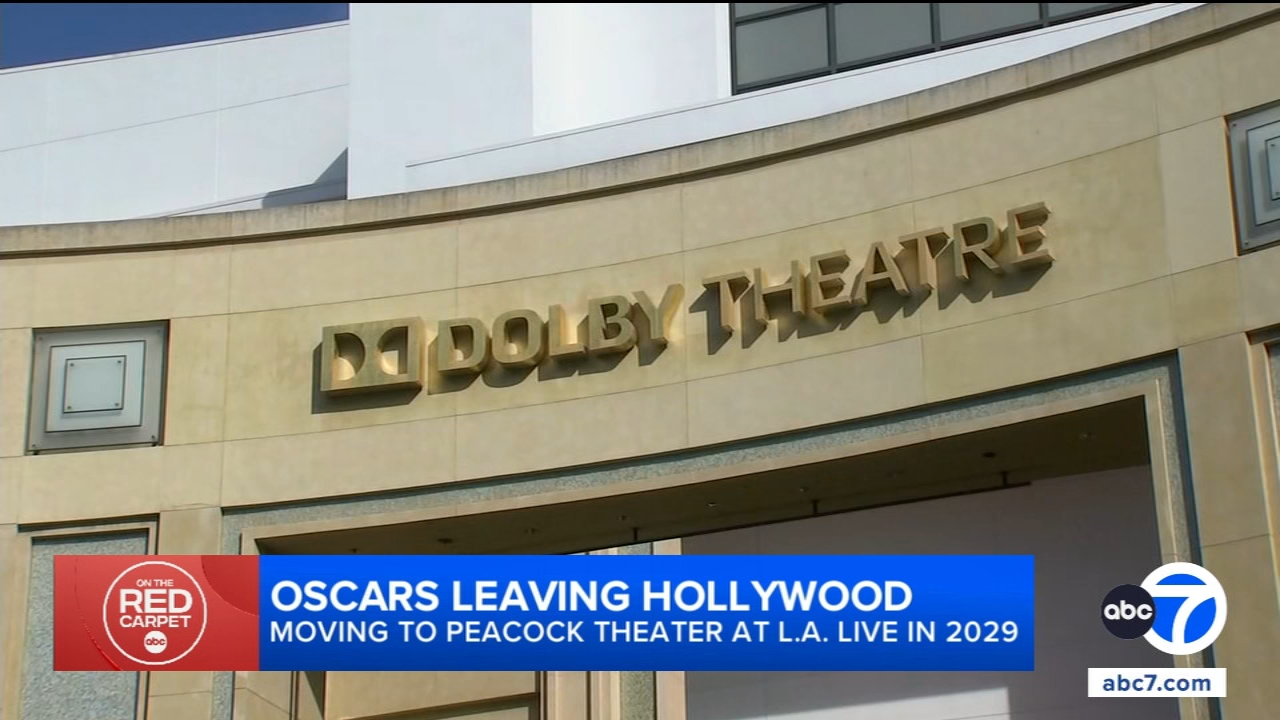 Oscars to leave Hollywood's Dolby Theatre in 2029, moving to LA Live