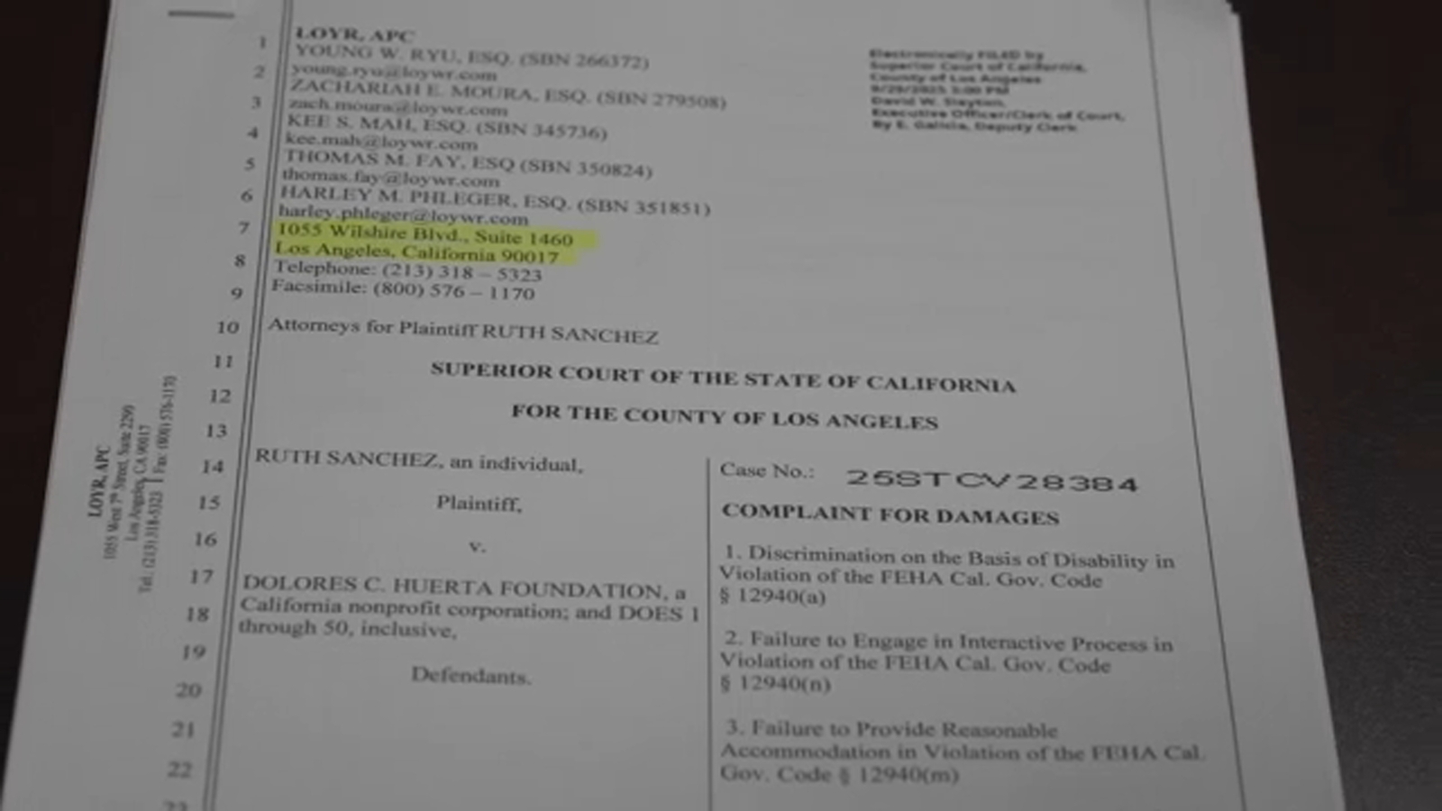 Ex-employee for Dolores Huerta Foundation sues organization over labor ...