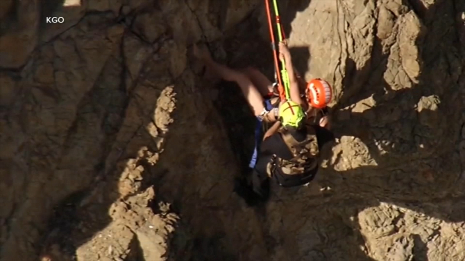 Woman rescued from San Francisco cliff had been swept away while swimming, fire officials say