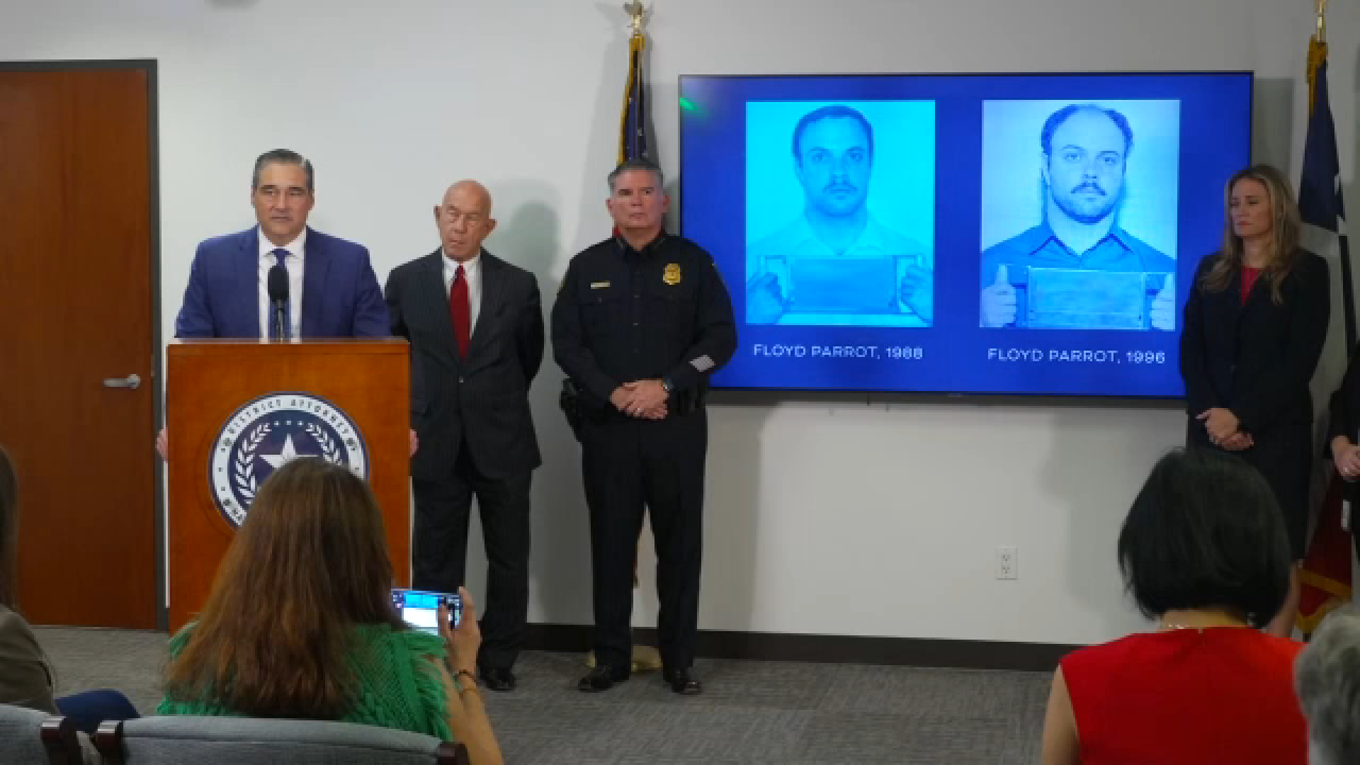 Do you recognize him? DA officials release images from 1990 of murder suspect Floyd Parrott, who's accused of killing a young couple and having more victims.