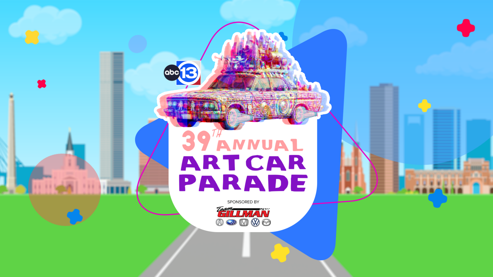 Join ABC13 for the world's biggest art car celebration at the 2026 Houston Art Car Parade