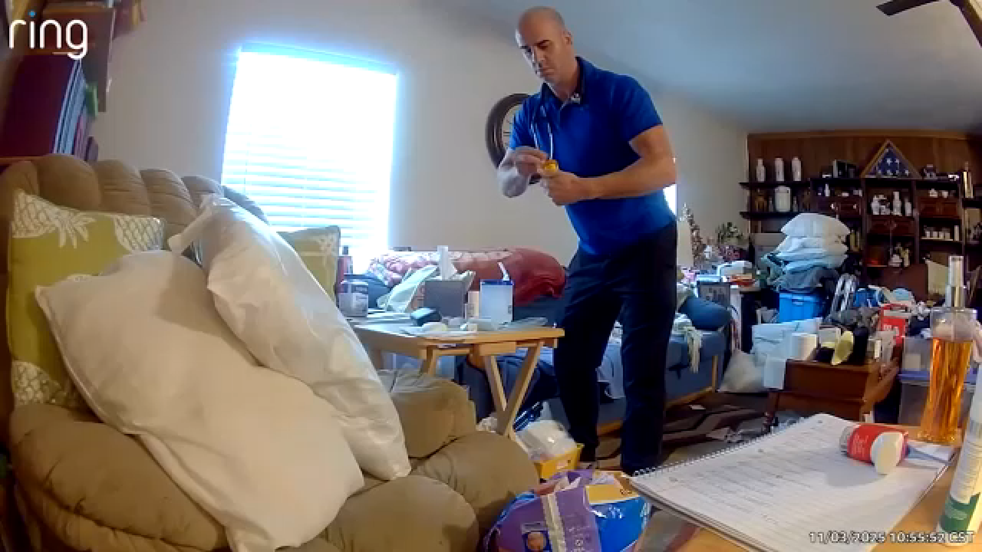 Home healthcare worker caught on camera stealing pills at client's home