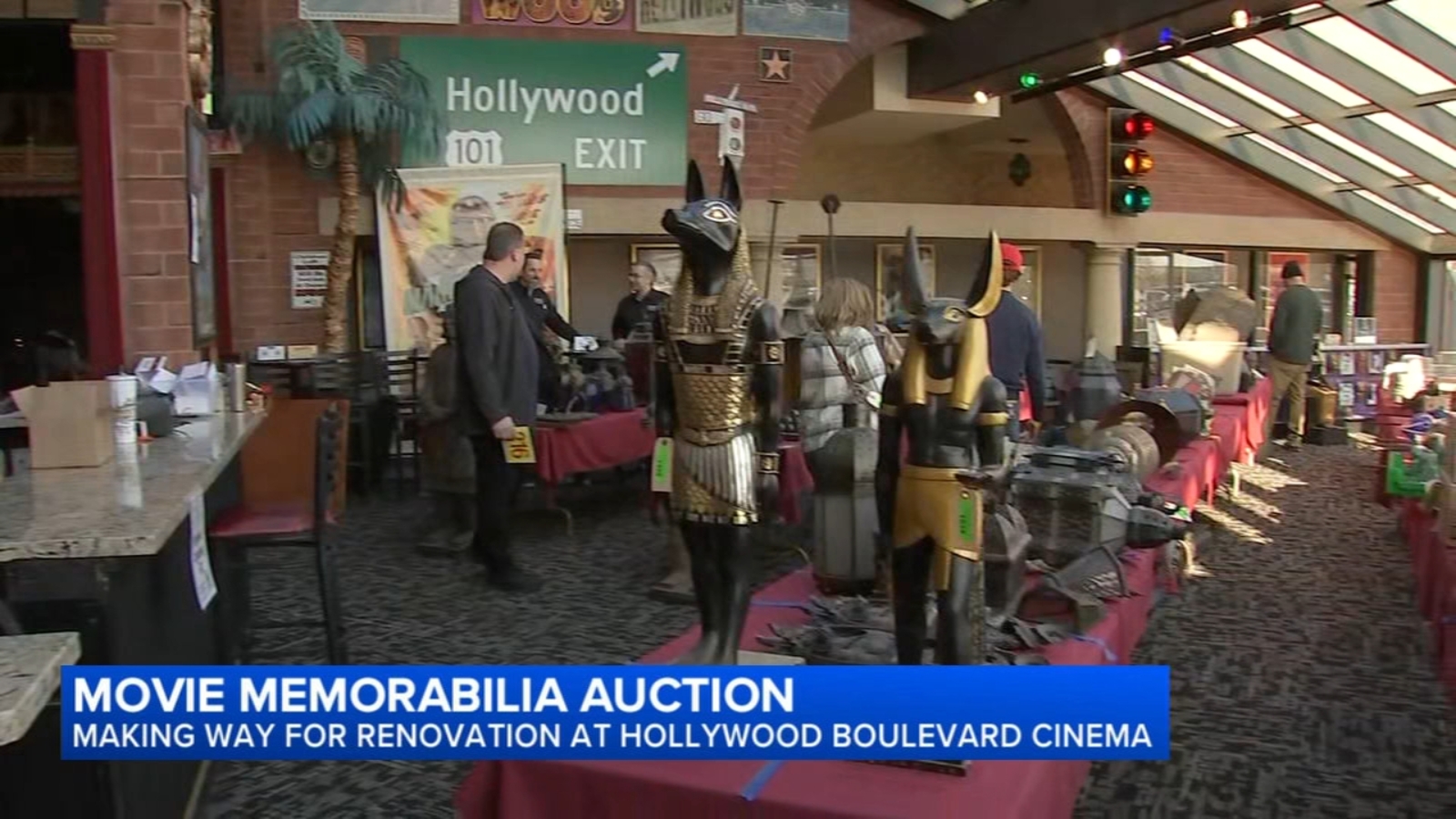 Hollywood Boulevard Cinema auctions movie memorabilia to make way for renovation