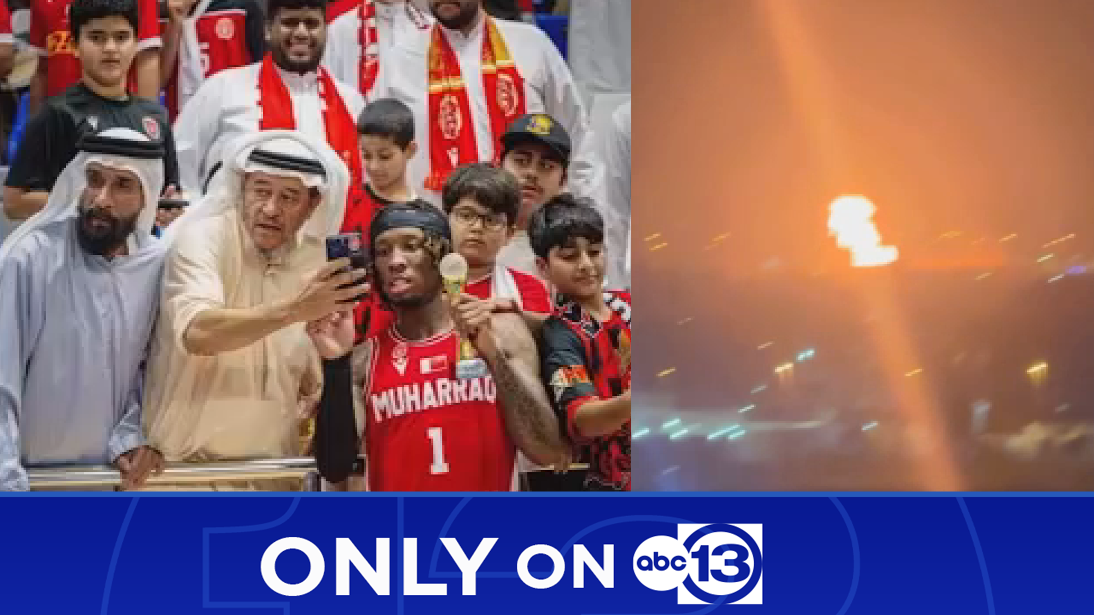 Only on 13: Former Houston high school basketball star fights to get home amid war in Middle East
