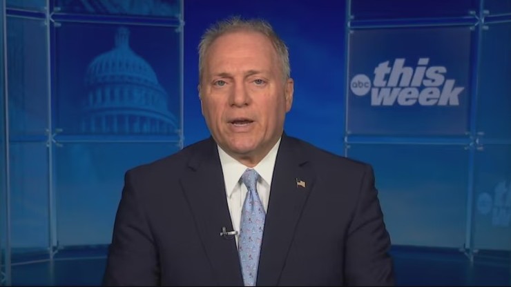 House Majority Leader Steve Scalise, R-Louisiana, appears on ABC News' "This Week" on March 29, 2026.