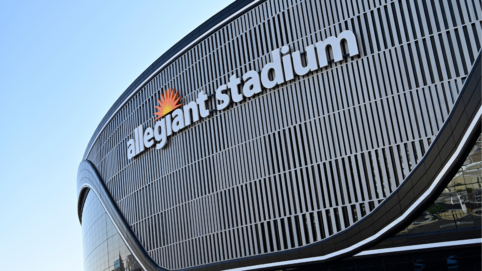 FILE - Allegiant Stadium before an NFL football game between the Las Vegas Raiders and the Buffalo Bills, Sunday, Oct. 4, 2020, in Las Vegas.