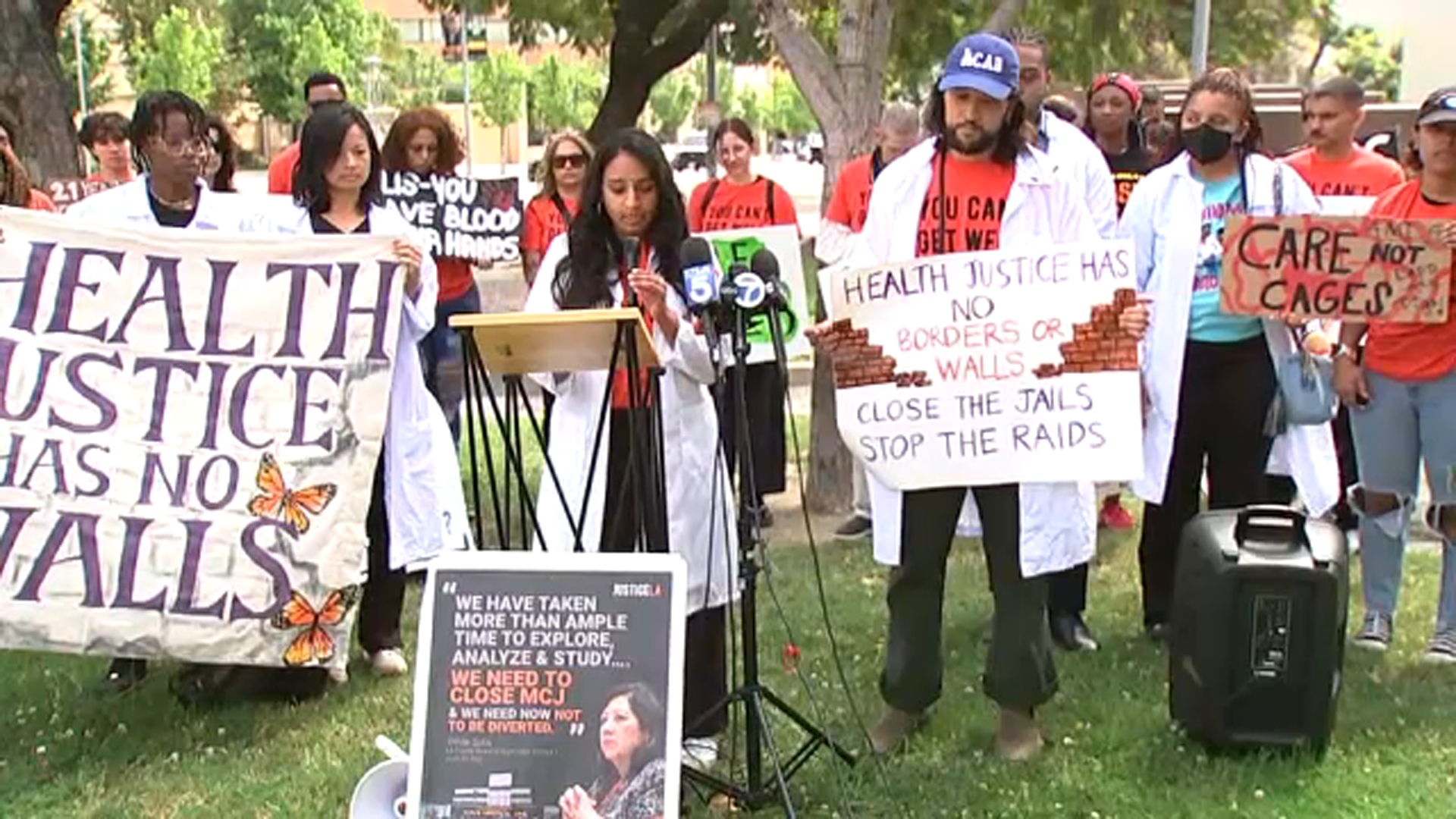 Rally calls for LA County Men's Central Jail to close 6 years after supervisors' vote passed