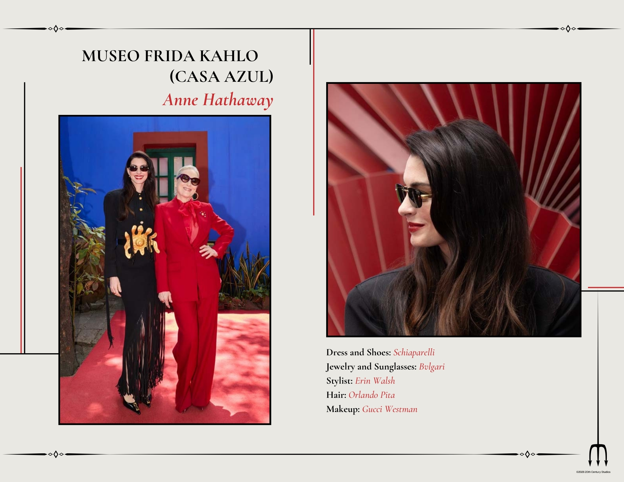 Second page of "The Devil Wears Prada 2" Mexico City lookbook