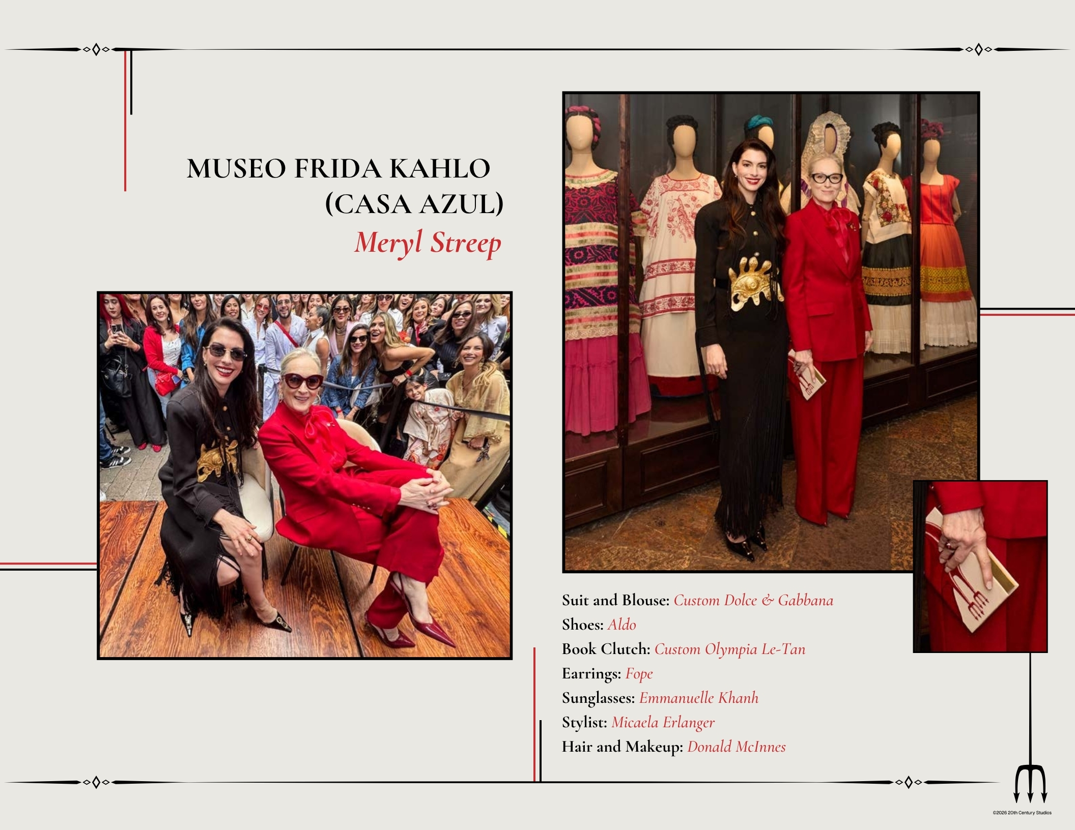 Third page of "The Devil Wears Prada 2" Mexico City lookbook