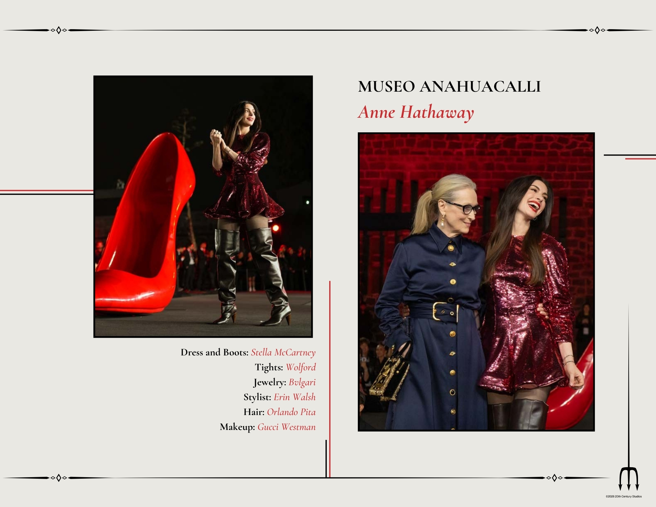 Fourth page of "The Devil Wears Prada 2" Mexico City lookbook