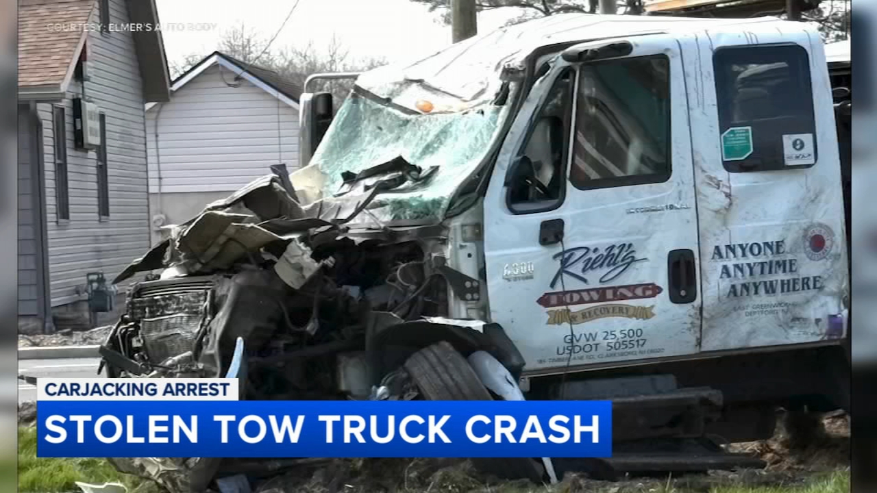 Intoxicated man carjacked tow truck and hit 2 vehicles in Gloucester County, police say