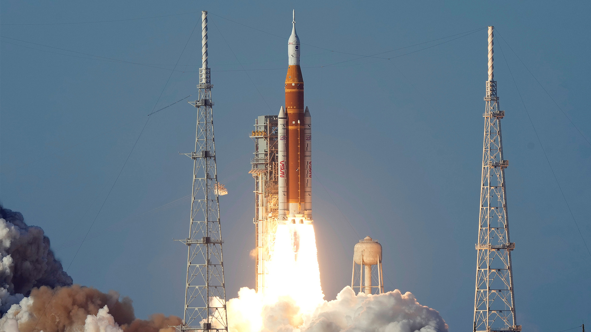 NASA's Artemis II moon rocket lifts off from the Kennedy Space Center's Launch Pad 39-B Wednesday, April 1, 2026, in Cape Canaveral, Fla. 