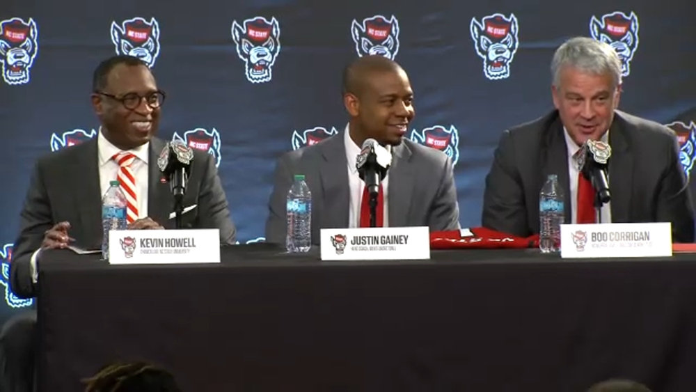 Watch: Justin Gainey's full remarks as new head coach at NC State