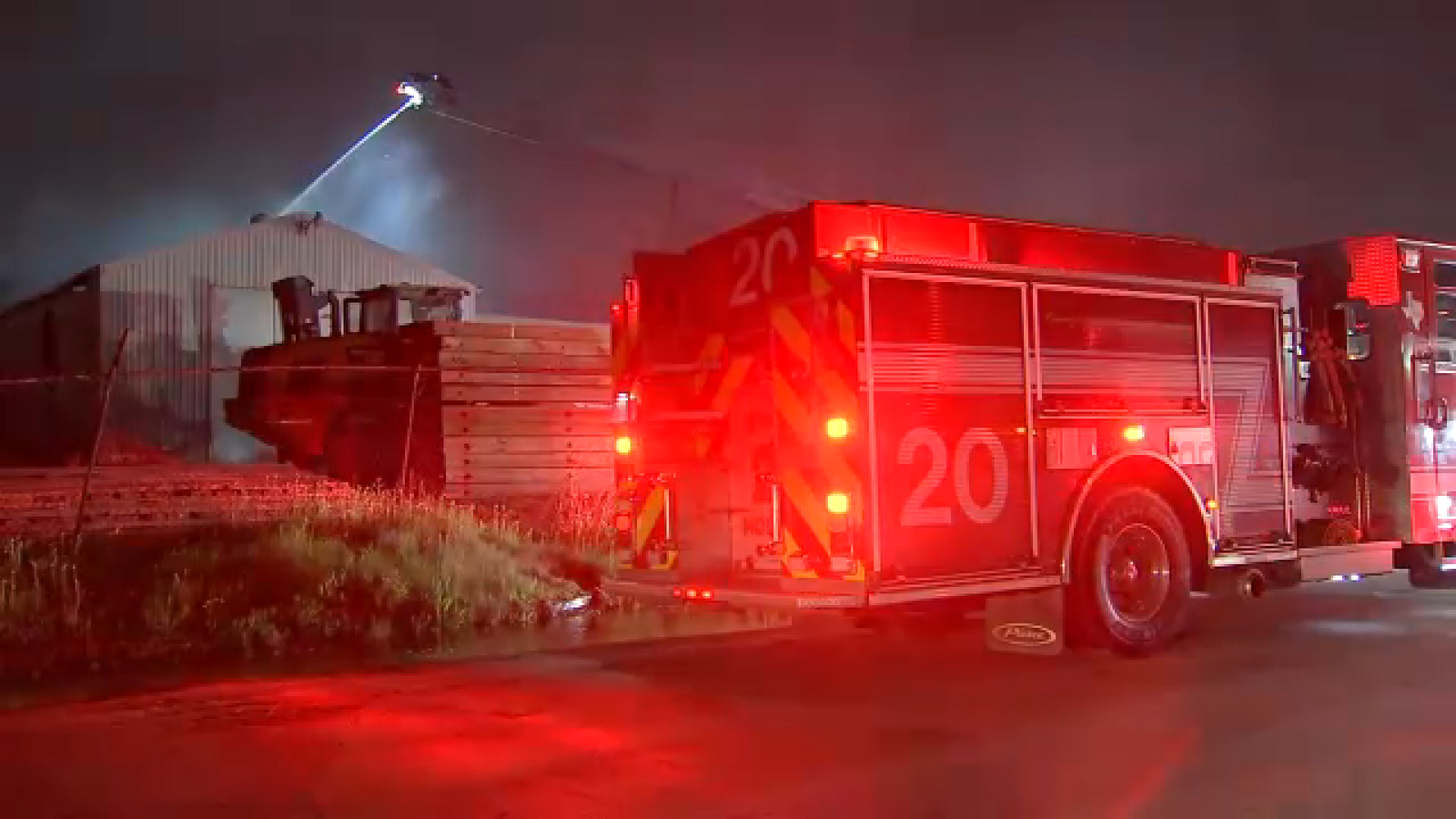 HFD battling fire at recycling warehouse; no injuries reported