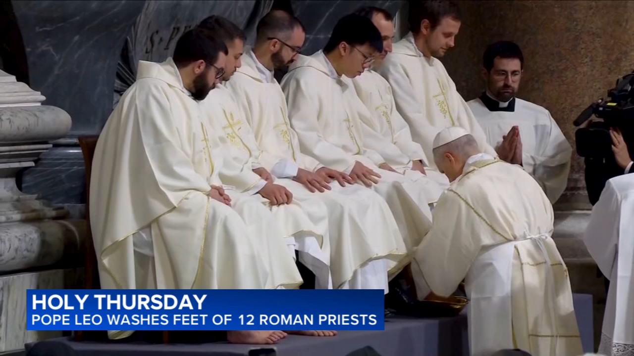 Pope Leo XIV revives the Holy Thursday foot-washing of priests after Francis's inclusive tradition