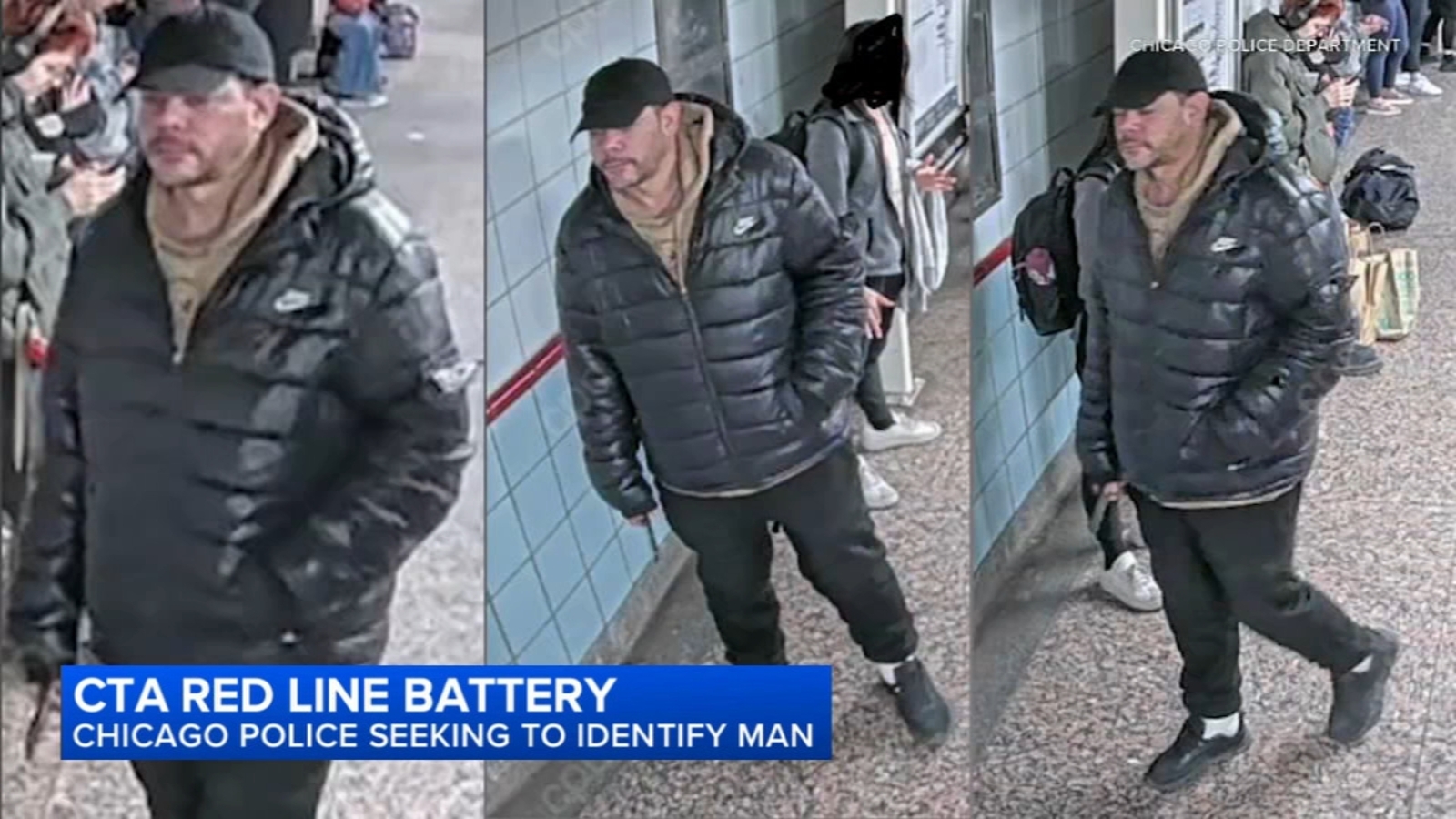 Chicago police release image of suspect in battery on CTA Red Line ...