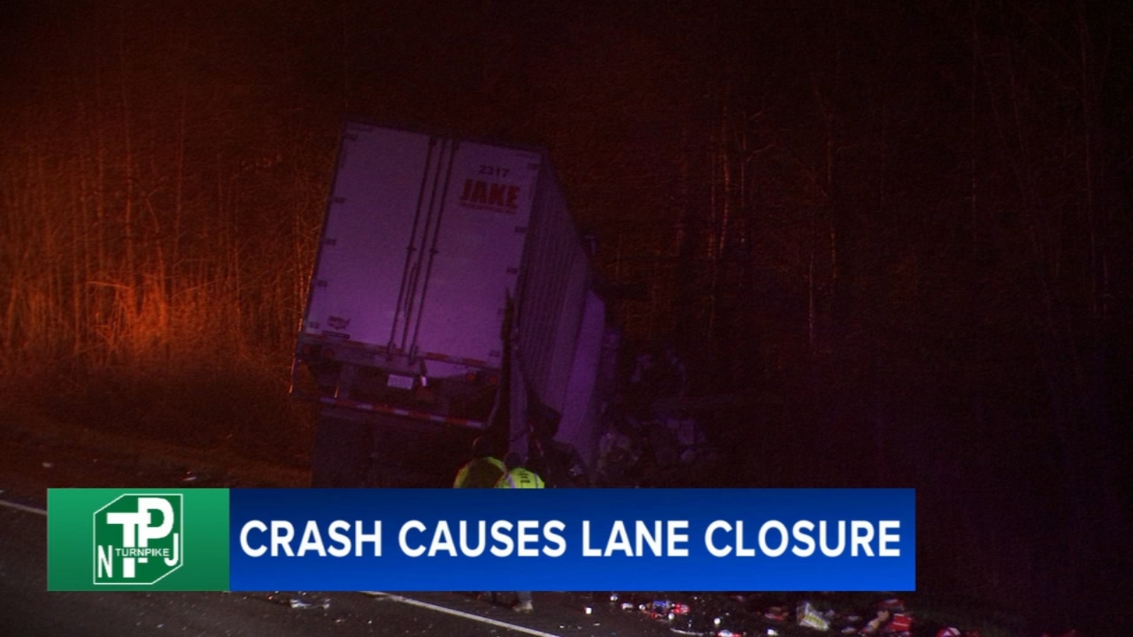 2 tractor-trailers collide on New Jersey Turnpike in Deptford Twp ...