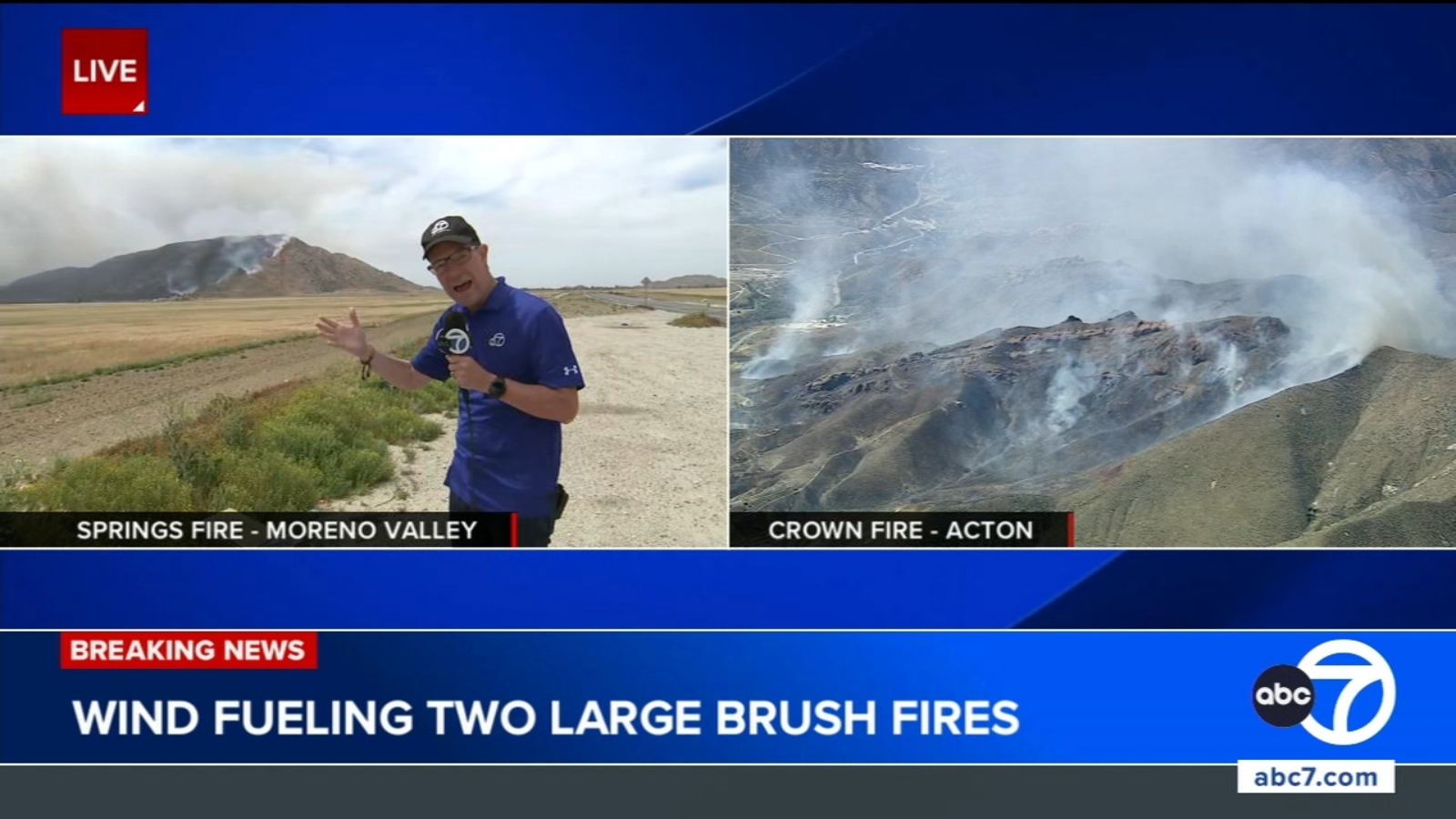 Fast-moving fire burns 1,500 acres in Moreno Valley