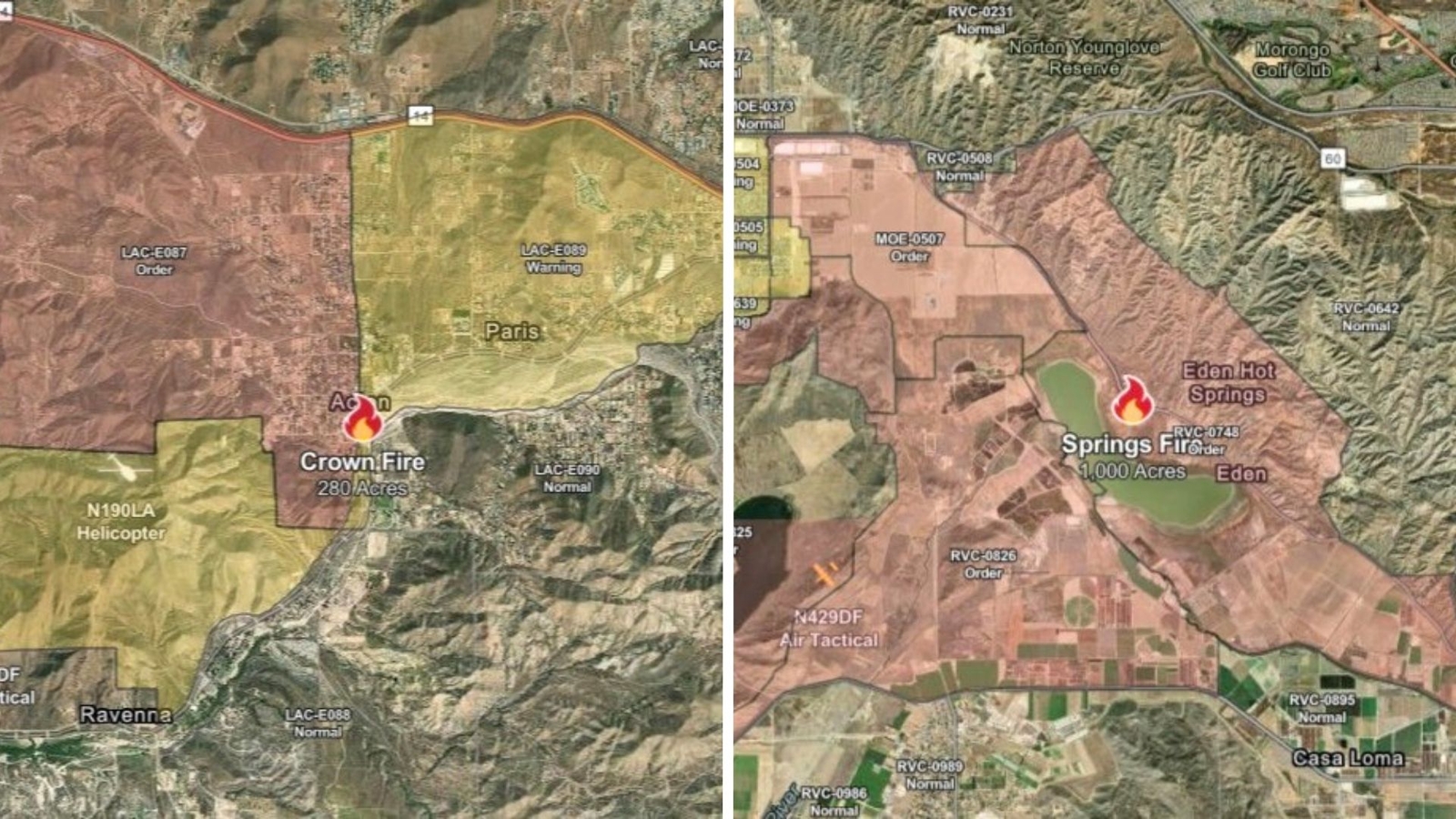 Interactive Maps: See where the Moreno Valley fire and Acton fire are burning Interactive Maps: See where the Moreno Valley fire and Acton fire are burning