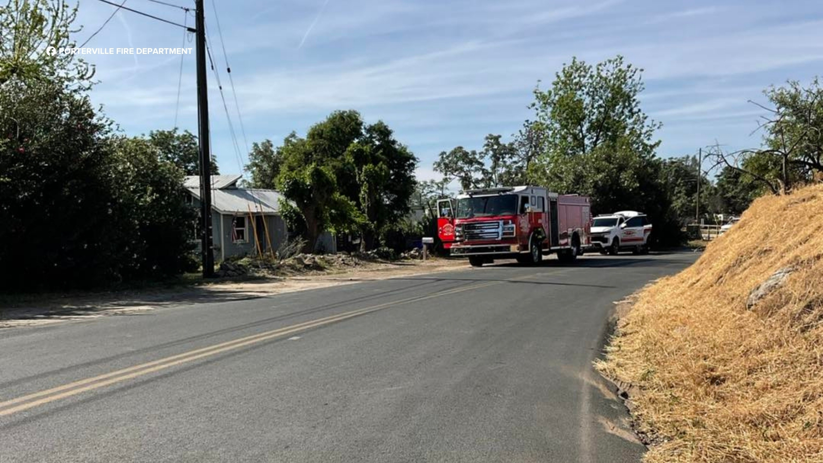 Woman found dead after house fire in Porterville, officials say