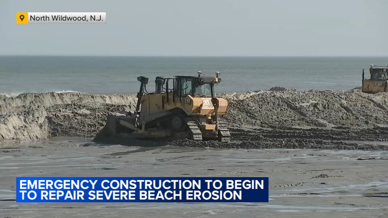 Emergency construction set to begin on severe beach erosion in North Wildwood