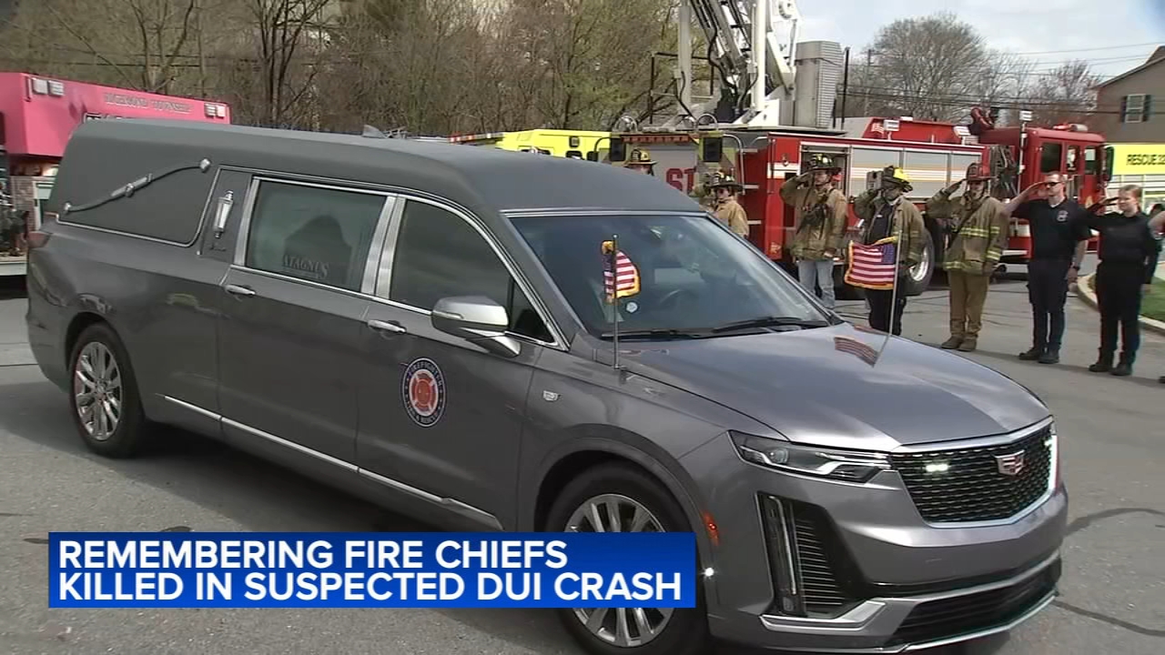 Procession honors Walnuttown fire chief and assistant chief killed by alleged impaired driver