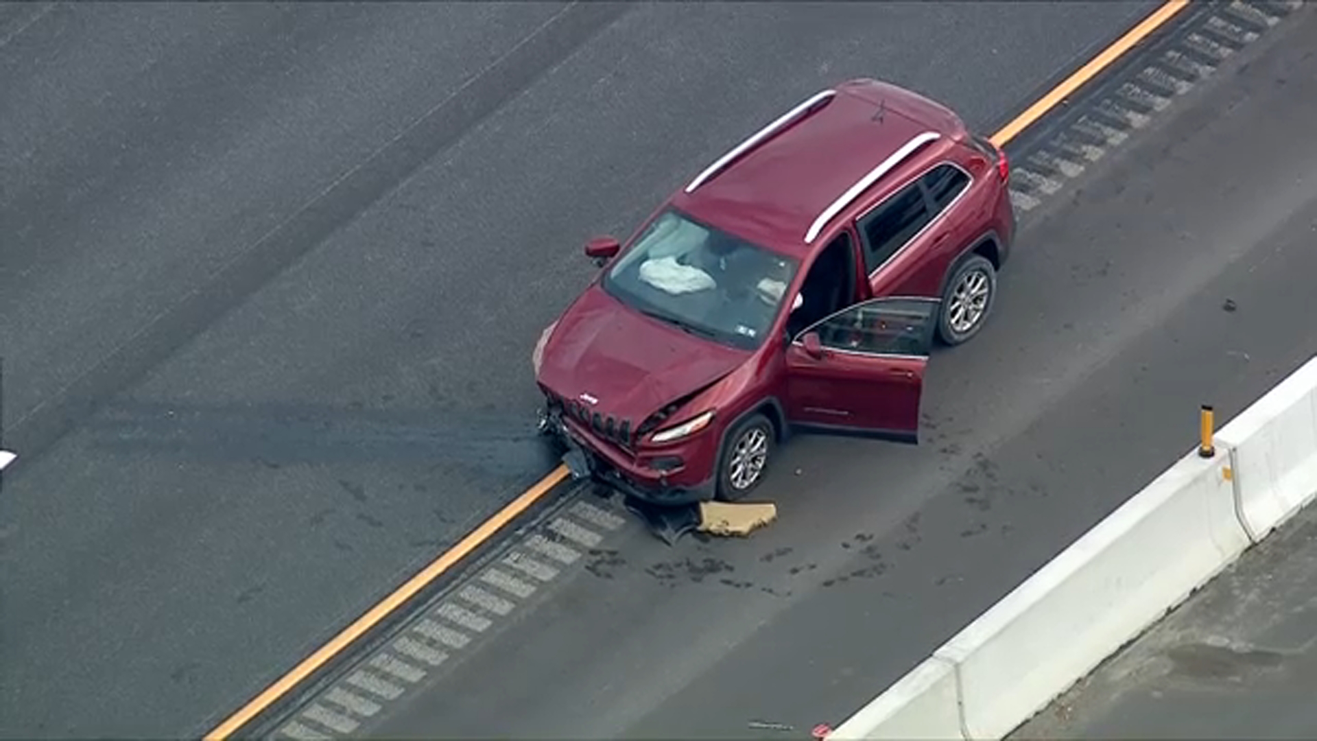 Chopper 6 was over the scene of a multi-vehicle crash that closed Route 1 southbound in Bensalem, Pa.