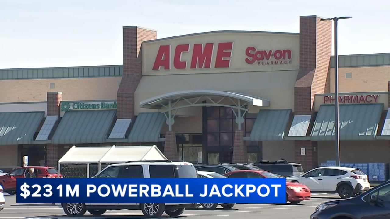 Powerball ticket worth $231 million sold at Acme store in Delaware