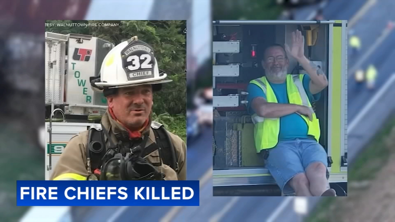 Families mourn 2 fire chiefs killed in Berks County crash