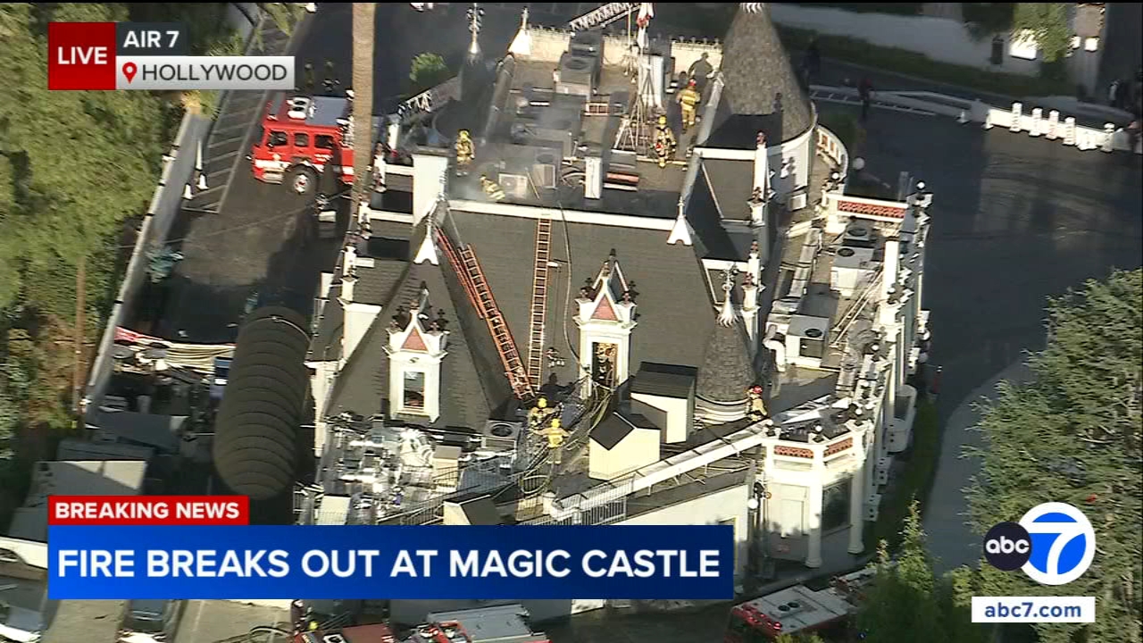 Fire breaks out at Magic Castle in Hollywood