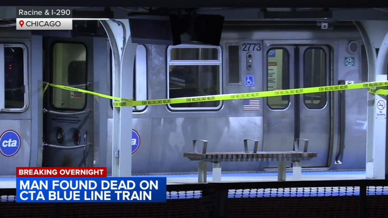 Man found dead on CTA Blue Line train, Chicago police say