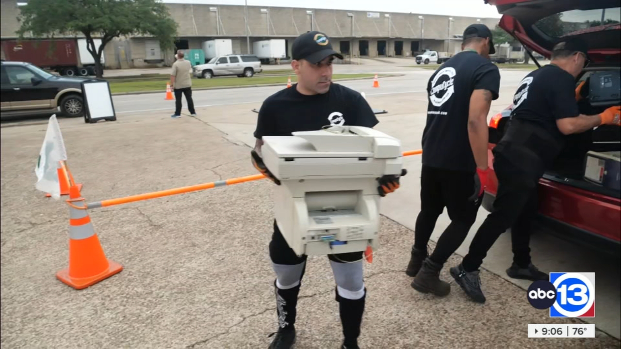 Stop by ABC13's Earth Day E-Cycle Drive for free electronic recycling and help set a record