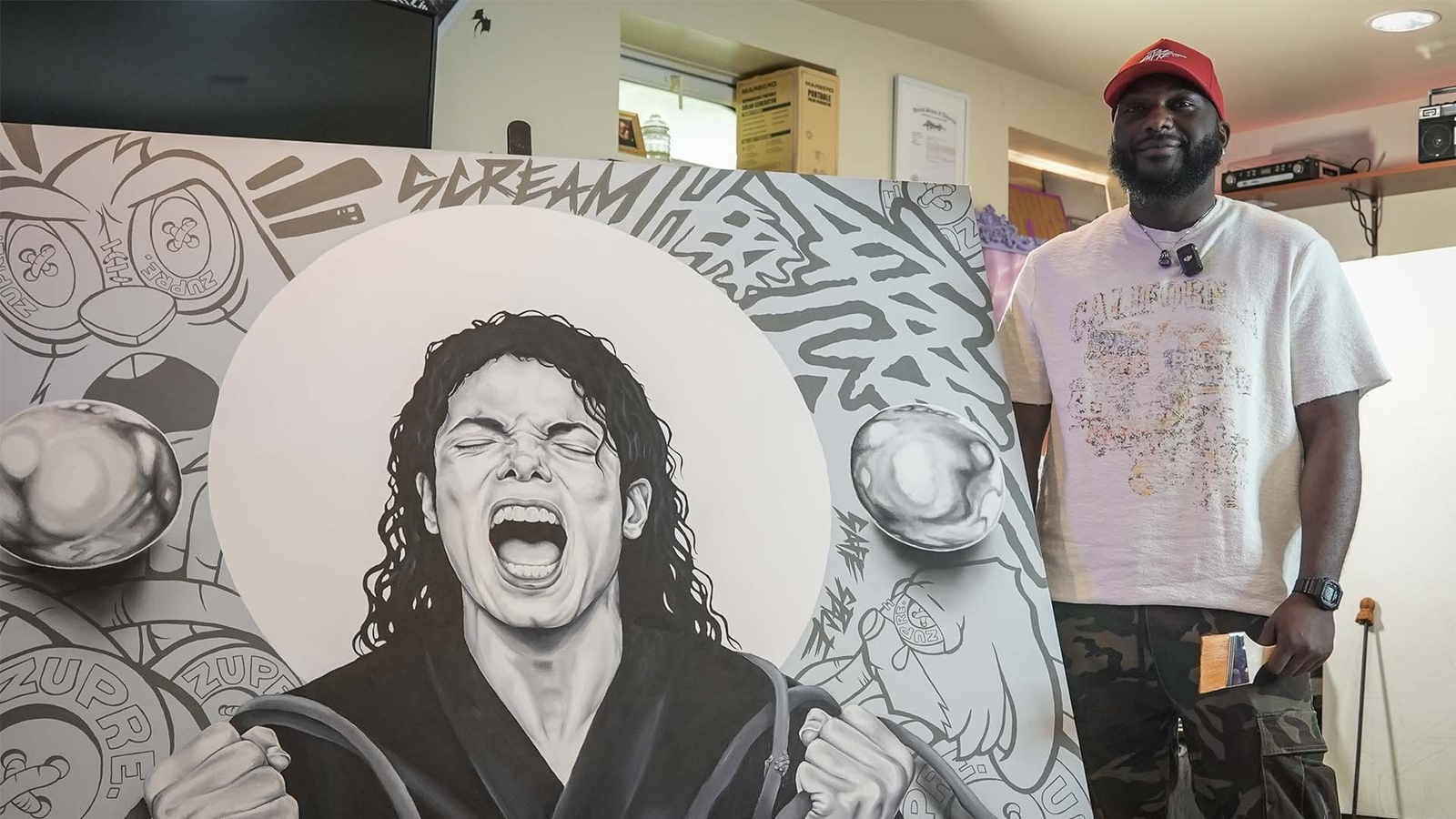 South Jersey artist paints stunning portraits of Michael Jackson
