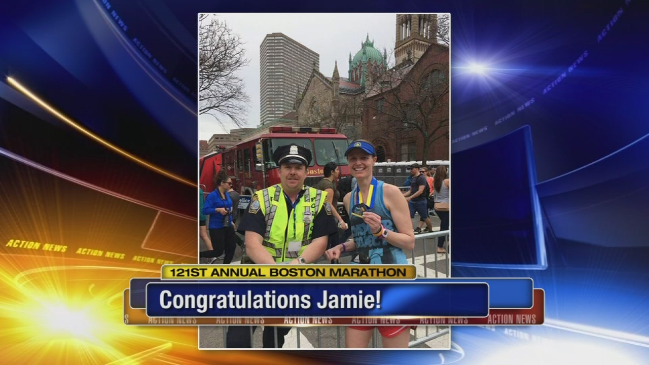 Action News producer completes Boston Marathon
