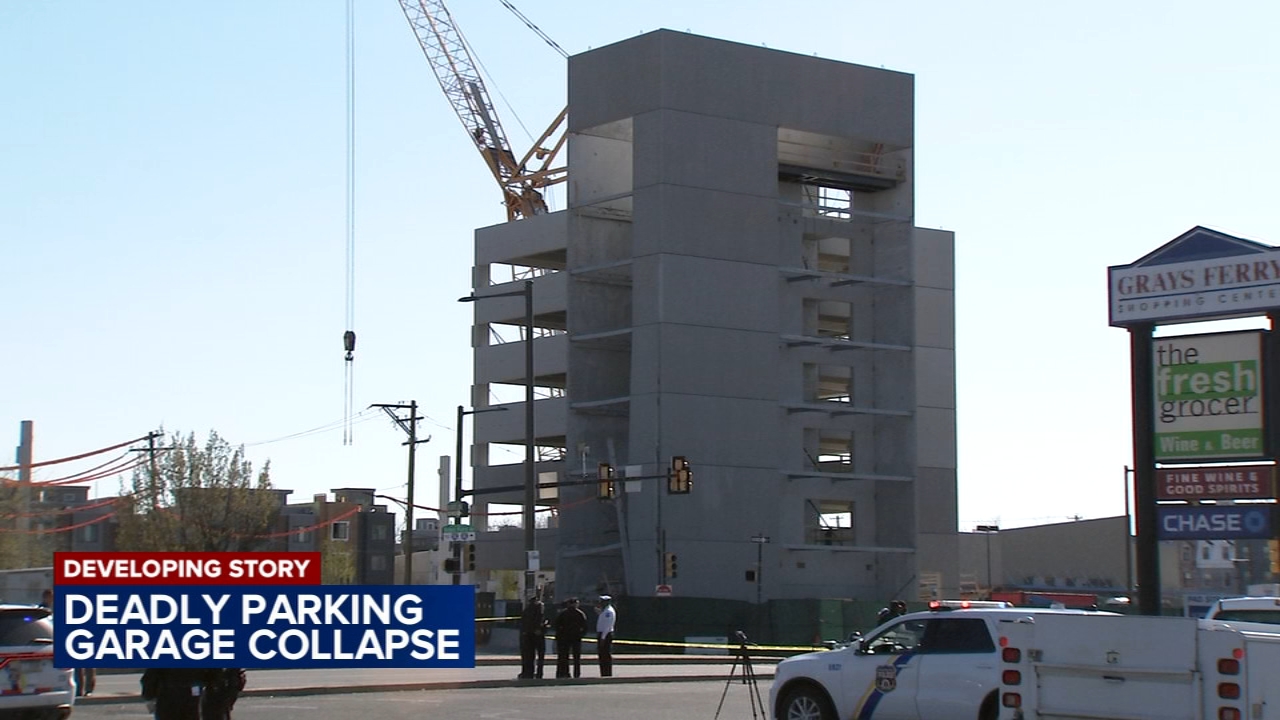 Philadelphia parking garage collapse leaves 1 dead, 2 missing