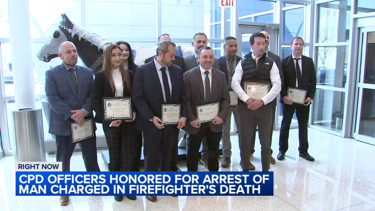 CPD officers honored for arrest related to Chicago firefighter's death