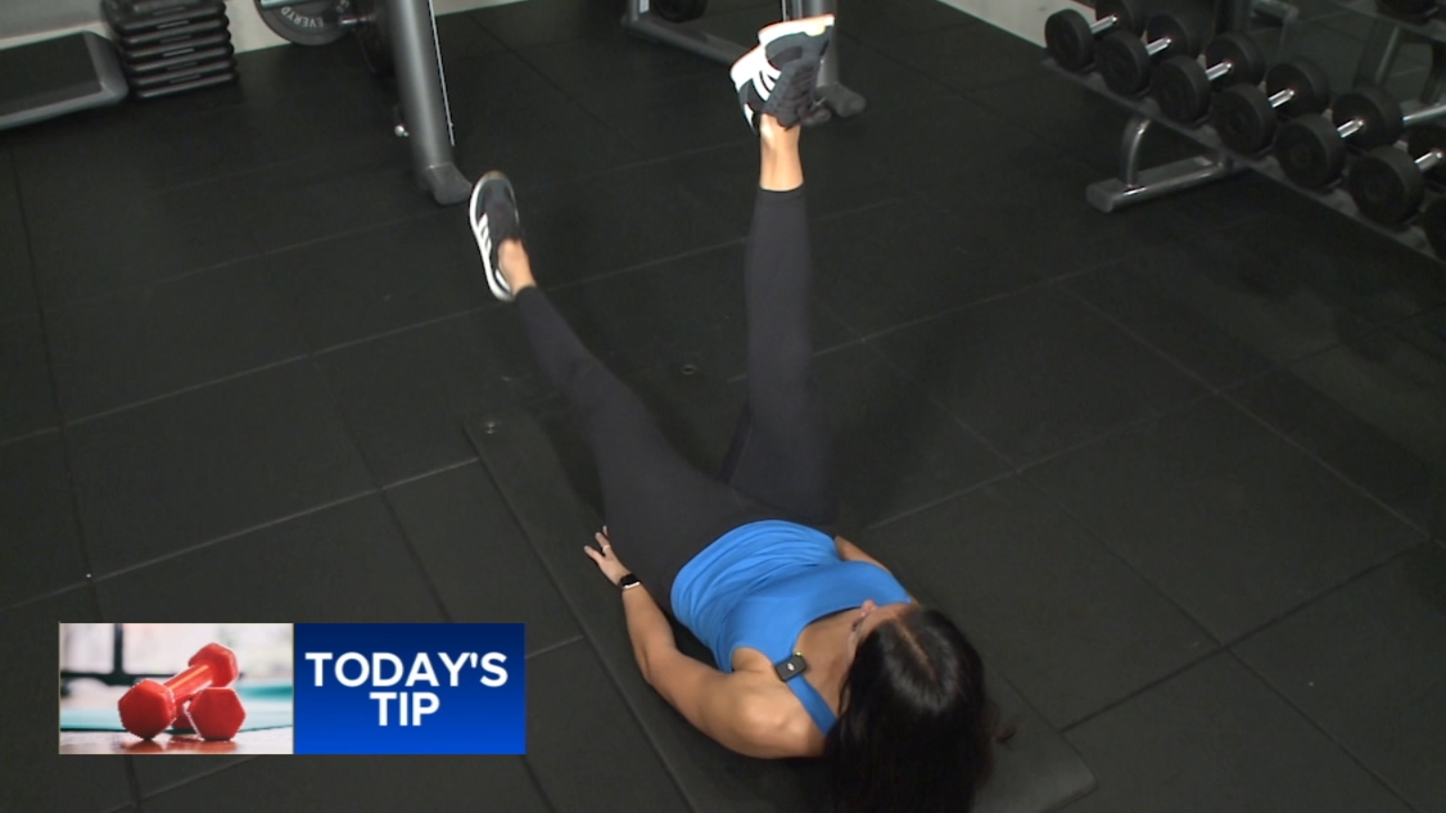 Split Crunch Leg crunches that work your lower stomach - Today's Tip - 6abc Philadelphia