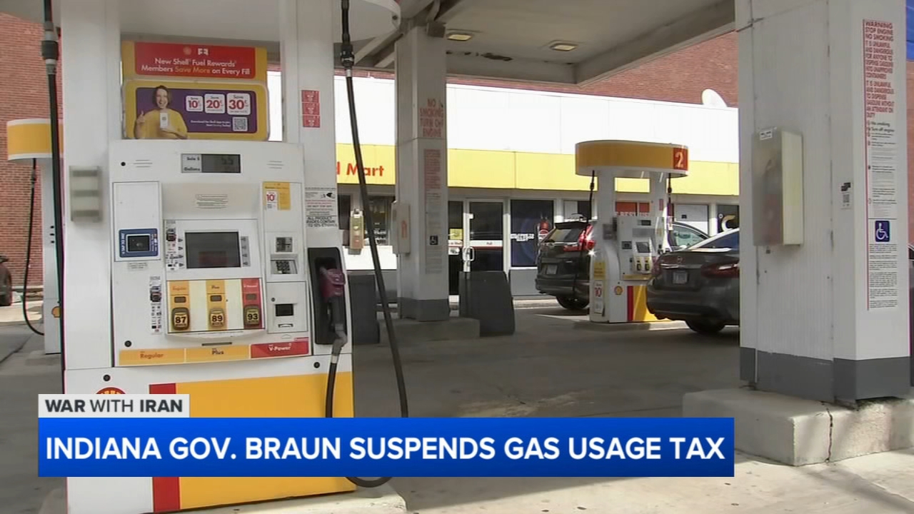 Indiana Gov. Braun suspends use tax on fuel amid high gas prices